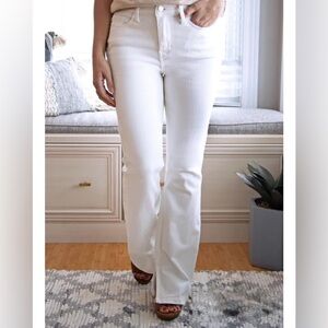 NWT Judy Blue Mid Rise Bootcut White Denim Size 20W